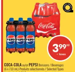 Pharmaprix COCA-COLA or PEPSI Beverages offer