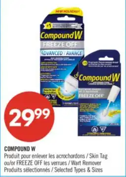 Pharmaprix COMPOUND W Skin Tag or FREEZE OFF Wart Remover offer