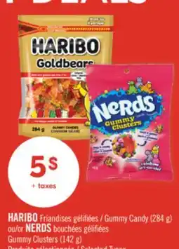 Pharmaprix HARIBO Gummy Candy (284 g) or NERDS Gummy Clusters (142 g) offer