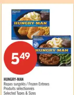 Pharmaprix HUNGRY-MAN Frozen Entrees offer