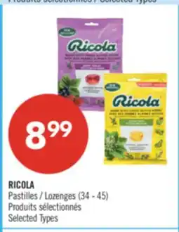 Pharmaprix RICOLA Lozenges offer