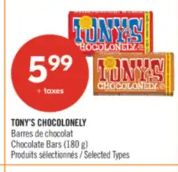Pharmaprix TONY'S CHOCOLONELY Chocolate Bars offer