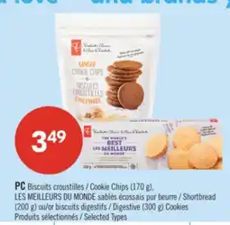 Pharmaprix PC Cookie Chips (170 g),Shortbread (200 g) or biscuits Digestive (300 g) Cookies offer