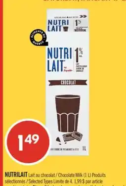 Pharmaprix NUTRILAIT Chocolate Milk offer
