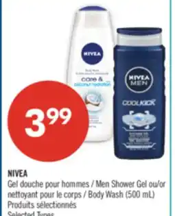 Pharmaprix NIVEA Men Shower Gel or Body Wash (500 mL) offer