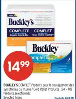 Pharmaprix BUCKLEY'S COMPLET Products Cold Relief Products (24-40) offer