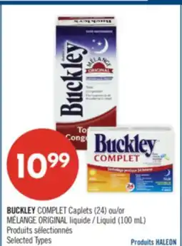 Pharmaprix BUCKLEY COMPLET Caplets (24) or MÉLANGE ORIGINAL Liquid (100 mL) offer
