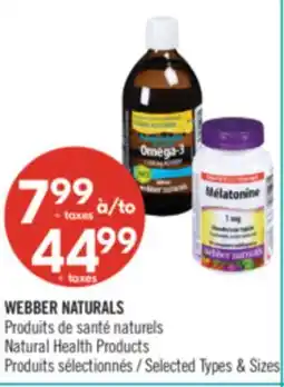 Pharmaprix WEBBER NATURALS Natural Health Products offer