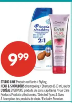 Pharmaprix STUDIO LINE Styling. HEAD & SHOULDERS Shampoo (613 mL) for L'ORÉAL EVERPURE Hair Care offer