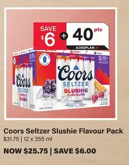 LCBO Coors Seltzer Slushie Flavour Pack offer