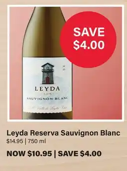 LCBO Leyda Reserva Sauvignon Blanc offer