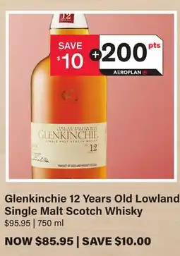 LCBO Glenkinchie 12 Years Old Lowland Single Malt Scotch Whisky offer