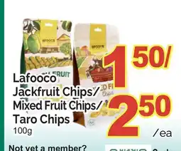T&T Supermarket LAFOOCO JACKFRUIT CHIPS/MIXED FRUIT CHIPS/ TARO CHIPS offer