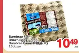 T&T Supermarket BURNBRAE FARMS BROWN EGGS, 2.5DOZEN offer