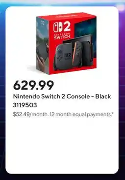 Staples Nintendo Switch 2 Console - Black offer
