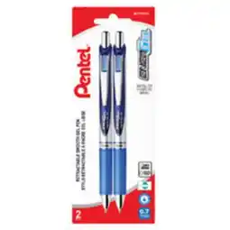 Staples Pentel EnerGel Gel Pens, Retractable, 0.7mm, Blue offer