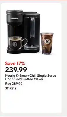 Staples Keurig K-Brew+Chill Single Serve Hot & Cold Coffee Maker offer