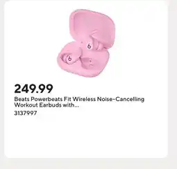 Staples Beats Powerbeats Fit Wireless Noise-Cancelling Workout Earbuds with Ultimate Secure Fit - Power Pink offer