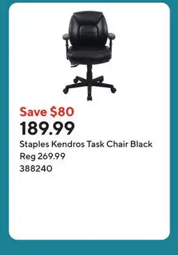 Staples Staples Kendros Task Chair Black offer