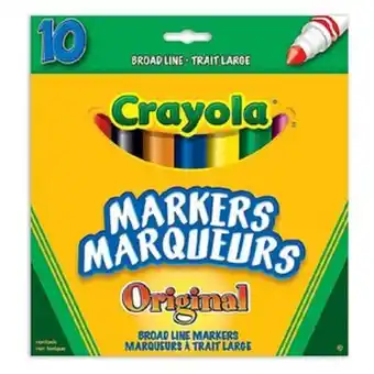 Staples Crayola Original Broad Line Markers offer