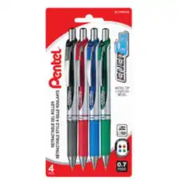 Staples Pentel EnerGel Gel Pens, Retractable, 0.7mm, Assorted offer