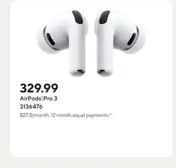 Staples AirPods†Pro 3 offer