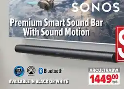 2001 Audio Video ARCULTRABW SONOS Premium Smart Sound Bar With Sound Motion offer