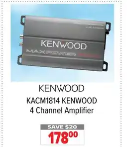 2001 Audio Video KACM1814 KENWOOD 4 Channel Amplifier offer