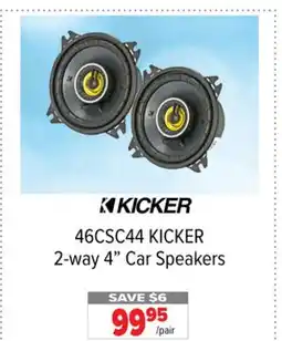2001 Audio Video 46CSC44 KICKER 2-way 4 Car Speakers offer