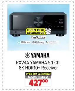 2001 Audio Video RXV4A YAMAHA 5.1-Ch. 8K HDR10 + Receiver offer