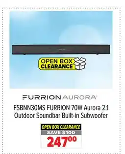 2001 Audio Video FSBNN30MS FURRION 70W Aurora 2.1 Outdoor Soundbar Built-in Subwoofer offer