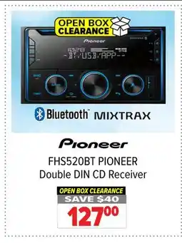2001 Audio Video FHS520BT PIONEER Double DIN CD Receiver offer