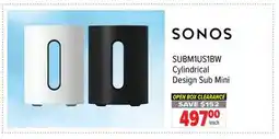 2001 Audio Video SUBM1US1BW SONOS Cylindrical Design Sub Mini offer
