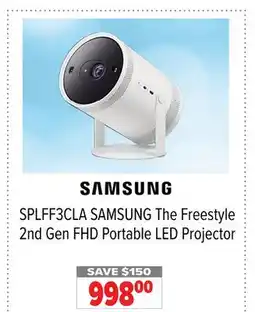 2001 Audio Video SPLFF3CLA SAMSUNG The Freestyle 2nd Gen FHD Portable LED Projector offer