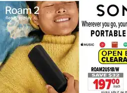 2001 Audio Video ROAM2US1B/W Sonos Roam 2 offer