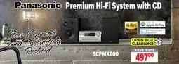 2001 Audio Video SCPMX800 - Panasonic Premium Hi-Fi System with CD offer