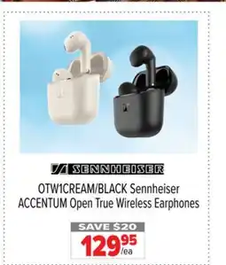 2001 Audio Video OTW1CREAM/BLACK Sennheiser ACCENTUM Open True Wireless Earphones offer