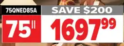 2001 Audio Video 75QNED85A LG 75 QNED evo offer