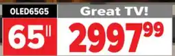 2001 Audio Video OLED65G5 LG 65 OLED Evo TV offer