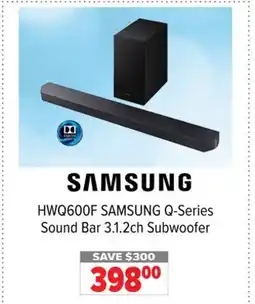2001 Audio Video HWQ600F SAMSUNG Q-Series Sound Bar 3.1.2ch Subwoofer offer