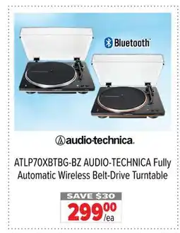 2001 Audio Video ATLP70XBTBG-BZ AUDIO-TECHNICA Fully Automatic Wireless Belt-Drive Turntable offer