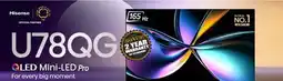 2001 Audio Video 55U78QG Hisense 55 QLED Mini-LED Pro TV offer