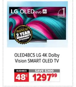 2001 Audio Video OLED48C5 LG 48 4K Dolby Vision SMART OLED TV offer
