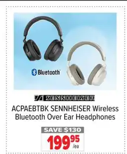 2001 Audio Video ACPAEBTBK SENNHEISER Wireless Bluetooth Over Ear Headphones offer