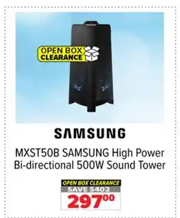 2001 Audio Video MXST50B - SAMSUNG High Power Bi-directional 500W Sound Tower offer