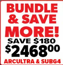 2001 Audio Video ARCULTRA & SUBG4 BUNDLE & SAVE MORE! offer