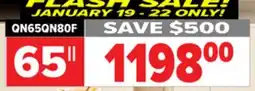 2001 Audio Video QN65QN80F SAMSUNG 65 QLED 144HZ MINI-LED PANEL offer