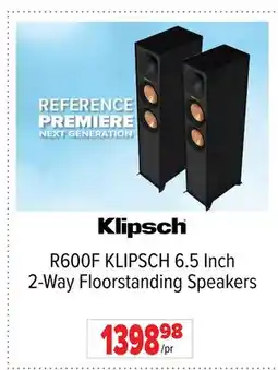 2001 Audio Video R600F KLIPSCH 6.5 Inch 2-Way Floorstanding Speakers offer