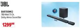 2001 Audio Video BAR700MK2 JBL 780-Watt 7.1 Ch. Dolby Atmos Sound Bar offer
