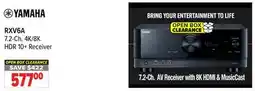 2001 Audio Video RXV6A YAMAHA 7.2-Ch. 4K/8K HDR 10+ Receiver offer